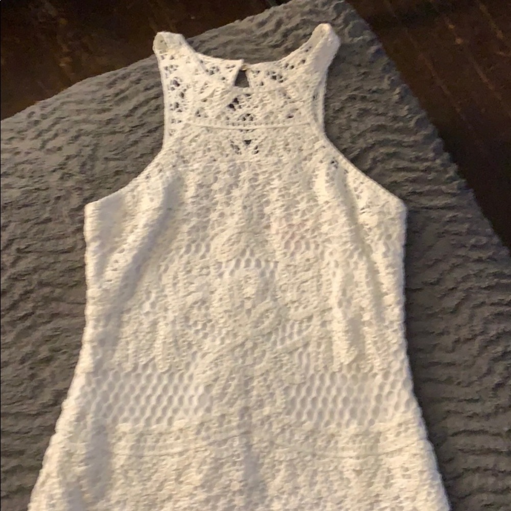 Lilly Pulitzer crochet white dress M